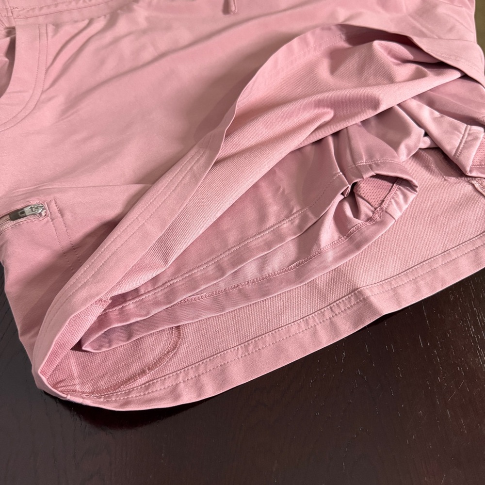 Coolibar XL Pink Mendocino Travel Skirt Skort Elastic Waist NEW - Picture 3 of 11